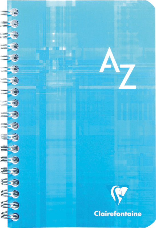 Clairefontaine Spiralheft, Register A - Z, kariert 5 mm, Spiralbindung, Karton, 50 Blatt, 90 g/m² – sortiert