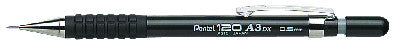 Pentel 120 A3 DX Druckbleistift – 0,5 mm, Schwarz