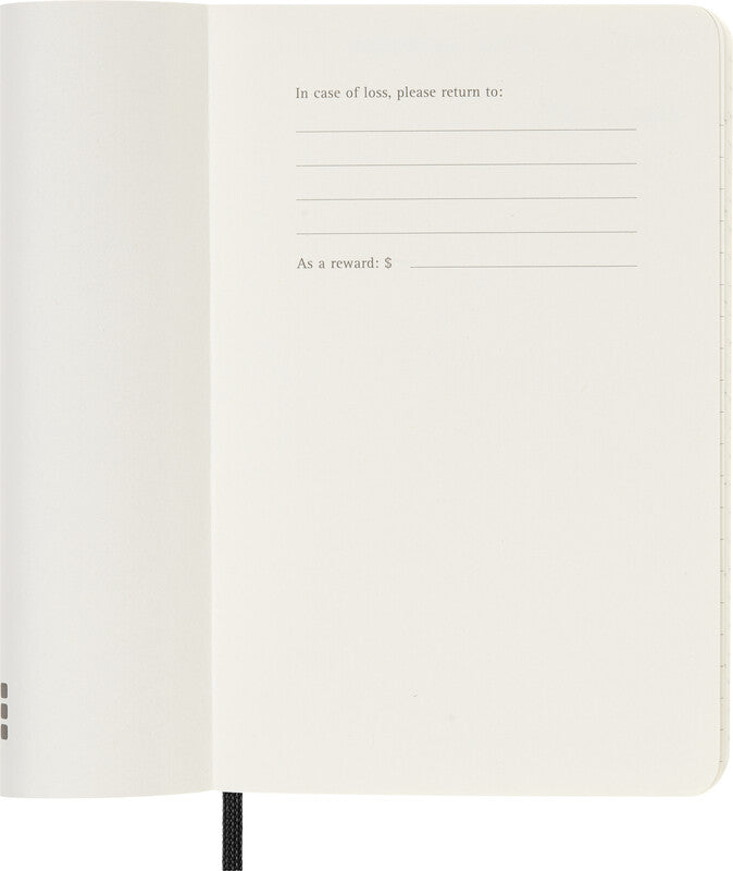 Moleskine Softcover Schüleragenda – 1 Woche/Seite, gebunden, 9 × 14 cm, 18 Monate Juli–Dezember, 2026/2027, schwarz