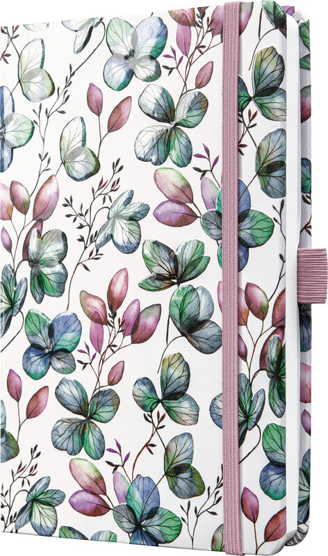 Sigel JOLIE Beauty Taschenagenda – 1 Woche/2 Seiten, gebunden, A5, 2027, mehrsprachig, Clover Romance, FSC