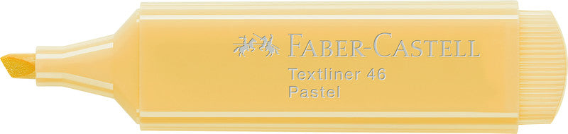 Faber-Castell 46 Textmarker Set 8 Farben Pastell – Keilspitze, 1–5 mm, nachfüllbar