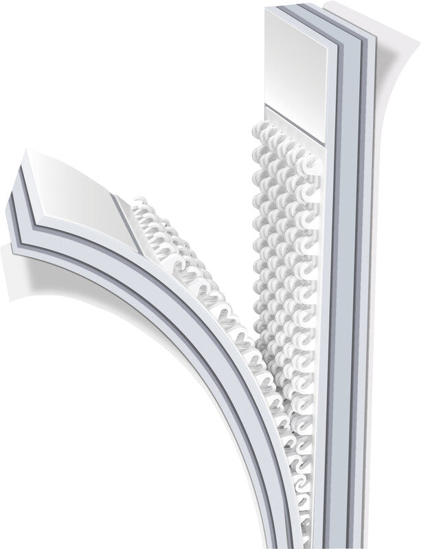 Tesa Montageband Powerstrips Click, für glatte Oberflächen – 20 mm × 0,06 m, weiss, bis 1,8 kg