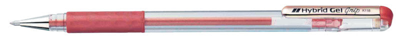 Pentel Hybrid Gel Grip Gelschreiber 6er Etui – 6 Farben, 0,8 mm, wasserfest, lichtbeständig, Kappe
