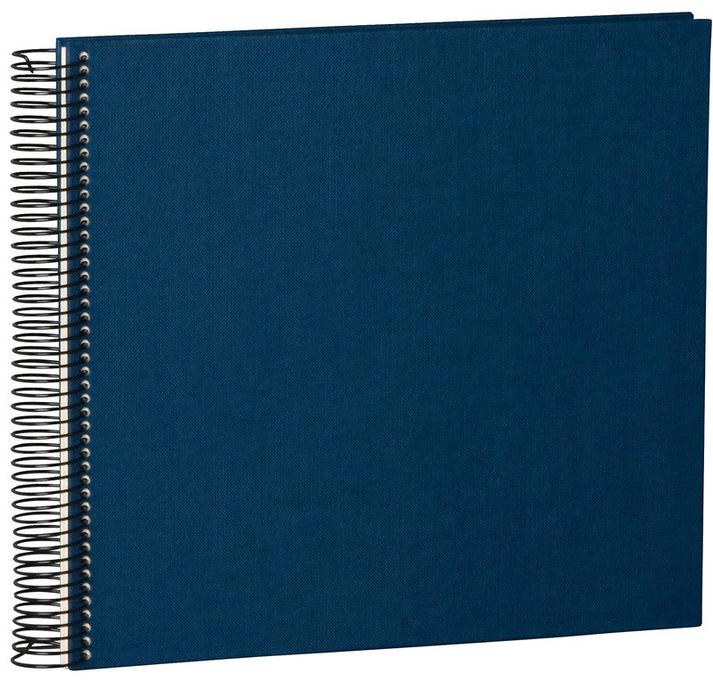 Semikolon Fotoalbum Wiro Economy – blau, mit Spiralbindung, Textil, 230 × 223 mm