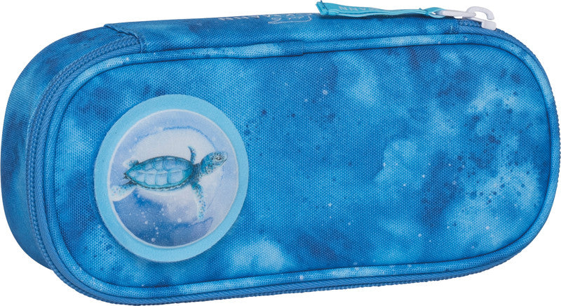 Beckmann Klassisches Schlamperetui, leer – Ocean – Kunststoff – 22 × 5 × 10 cm