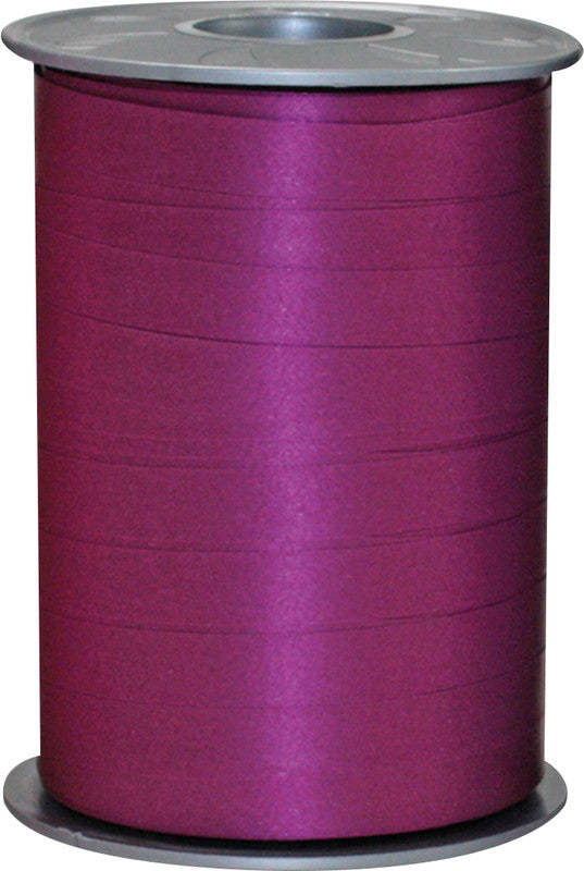 Präsent Geschenkband – Opak – Dunkelpink, Kunststoff – 10 mm × 200 m