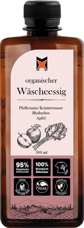 Multiclean Wäscheessig, für alle Textilien, vegan, parfümfrei, 500 ml