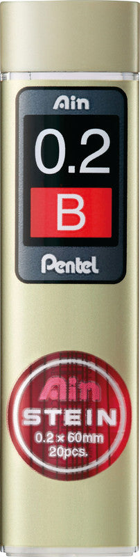 Pentel Bleistiftminen – Graphit, 0,2 mm, 20 Stk.