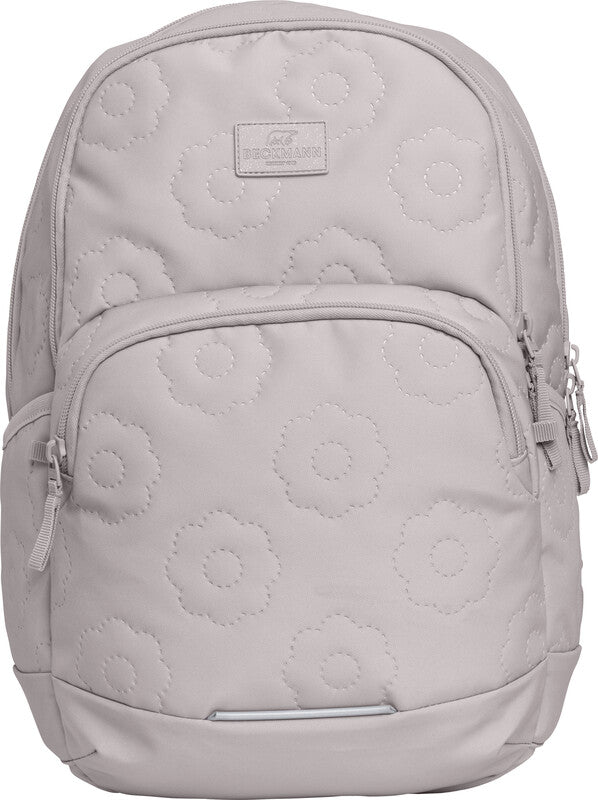 Beckmann Schulrucksack Sport Junior – rPET Polyester – Bloom, Grau, 310 × 450 × 220 mm