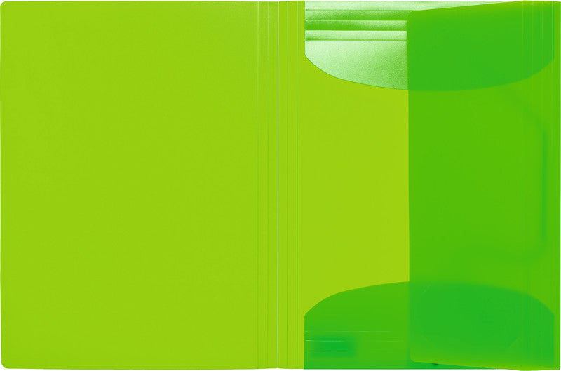 HERMA Sammelmappe für A4, Kunststoff, Grün, mit Gummizug