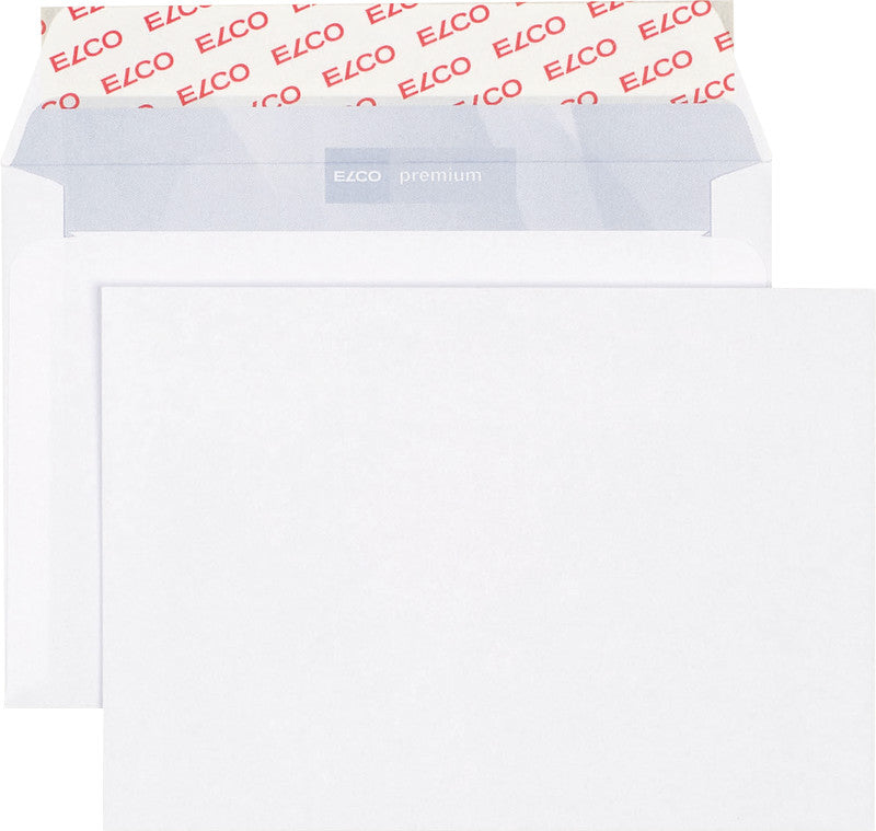 Elco Couvert C6 (162 × 114 mm), ohne Fenster, selbstklebend (Optifix), hochweiss, 100 g/m², Papier – 500 Stk.