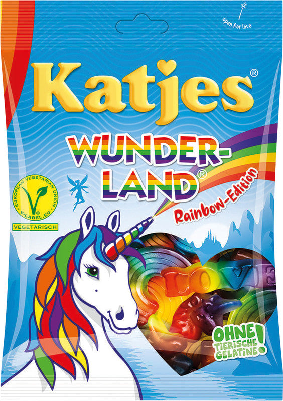 Katjes Fruchtgummi Rainbow-Edition, sortiert – vegetarisch, Beutel, 200 g