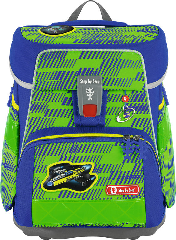 Step by Step Schulrucksack-Set Space Neon – 5-teilig – Star Catcher Juno – recycelter Bestandteil