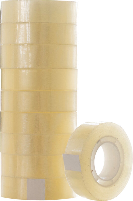 Q-Connect Büro-Klebeband – permanent, klar, 15 mm × 33 m