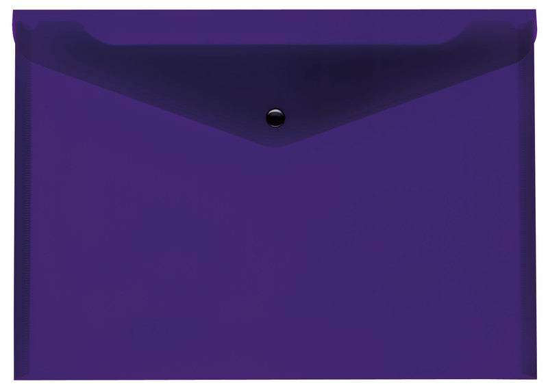 Kolma Sammelmappe, für A4, Kunststoff, violett, mit Druckknopfverschluss