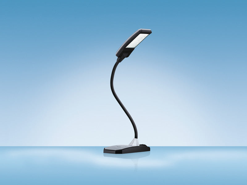 Hansa LED Tischleuchte Twist – USB, 5-stufig dimmbar – 4'300 K – 300 lm 6 W – silber Kunststoff