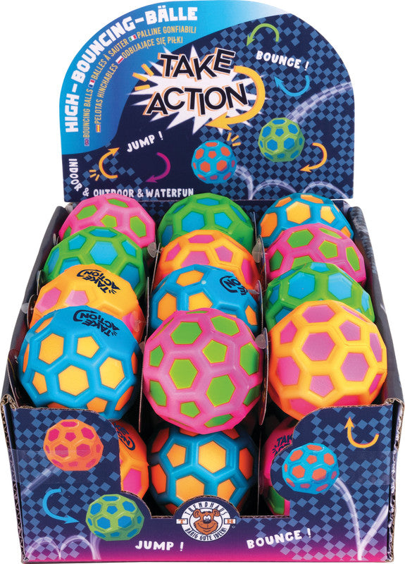 Trendhaus Take Action Springball Fussball – Ø 45 mm, Kunststoff