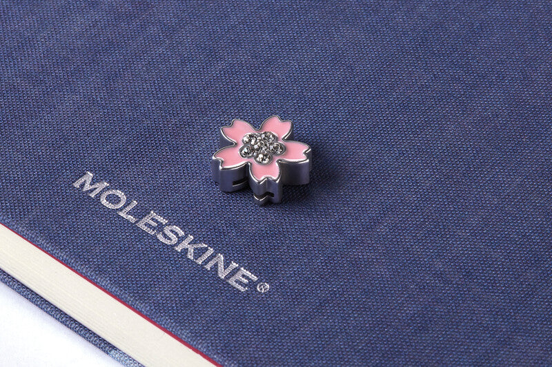 Moleskine Pin Kristallblume Limited Edition Sakura – rosa – 5,4 × 16 mm – Zinklegierung