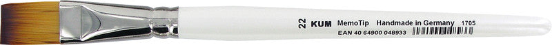 Kum Pinsel – weiss, synthetische Haare, Birkenstiel, Länge 215 mm, Aluminiumzwinge, handgefertigt