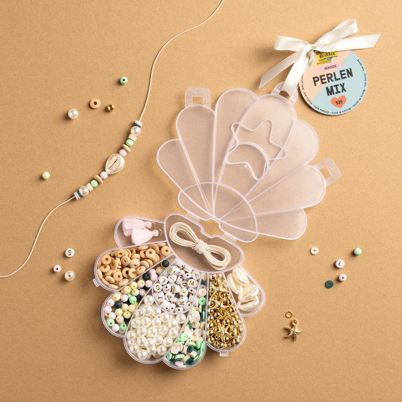 Folia Perlenset Mix Seaside – 535-teilig, mehrfarbig