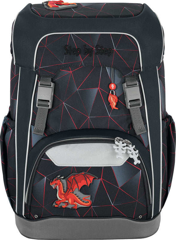 Step by Step Schulrucksack-Set Giant – 5-teilig – Dragon Drako – B 28,0 cm×H 44,0 cm×T 21,0 cm
