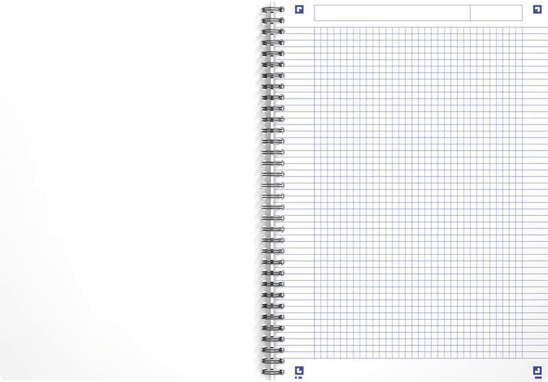 Elba Collegeblock A4, kariert, Spiralbindung, 90 Blatt, 90 g/m² – blau, für SCRIBZEE App