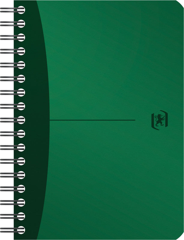 Elba Collegeblock A6, kariert, Spiralbindung, 90 Blatt, 90 g/m² – farbig sortiert (blau, grün, rot, lila)