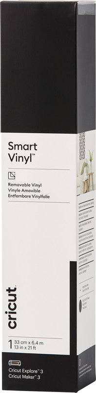 Cricut Vinylfolie matt – schwarz – 33 × 640 cm – für Schneideplotter Maker 3