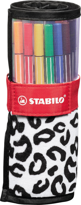 STABILO Pen 68 Filzstifte – Rundspitze, 1 mm, wasserbasiert, 25 Farben