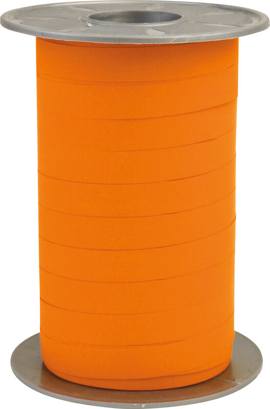Präsent Geschenkband – Opak – Kunststoff, Orange – 10 mm × 200 m