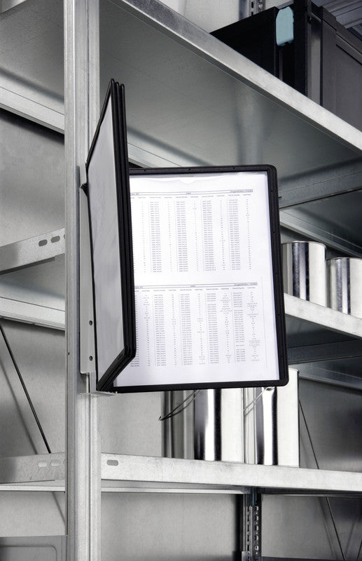 Durable Sichttafelsystem Vario Magnetic Wall – 280 × 340 mm, transparent, für A4, 5er-Pack