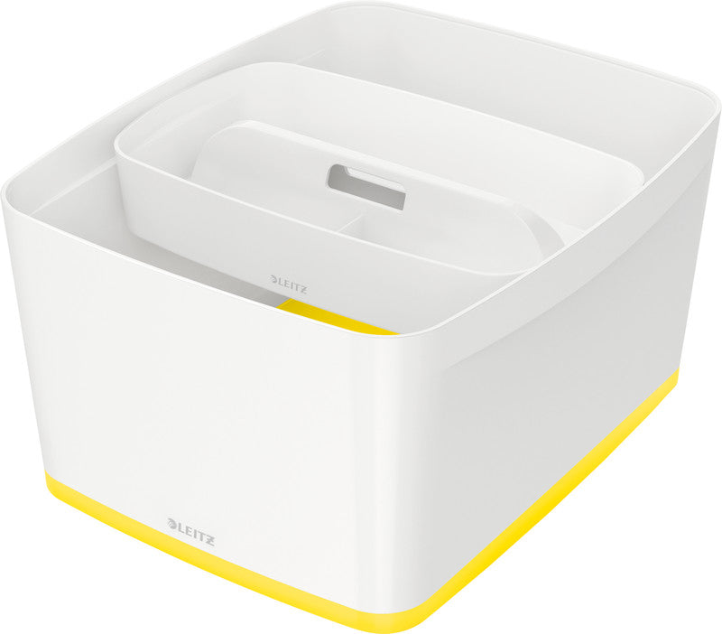 Leitz Aufbewahrungsbox MyBox – Kunststoff, weiss, 31,8 × 19,8 × 38,5 cm
