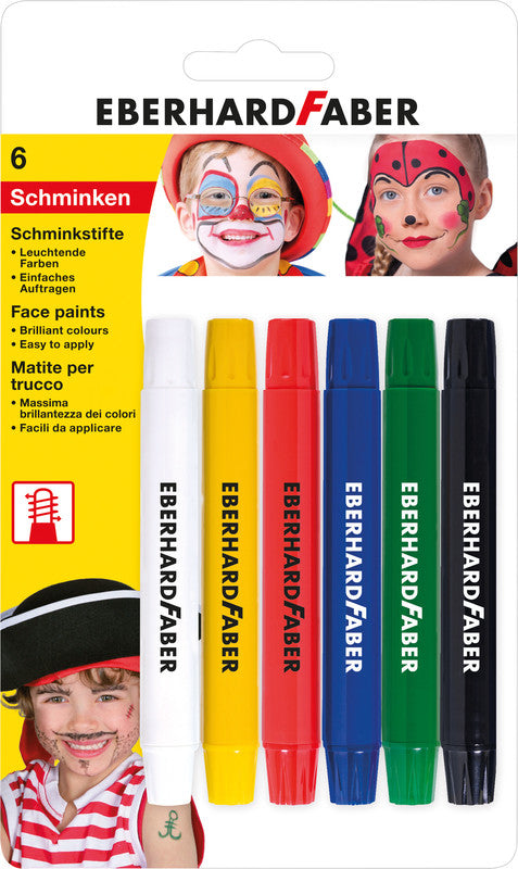 Eberhard Faber Schminkstifte – Set – 6 Farben