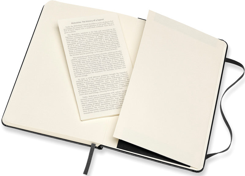 Moleskine Notizbuch Classic Collection, blanko, Leimbindung, Hardcover, 208 Seiten, 90 g/m² – schwarz