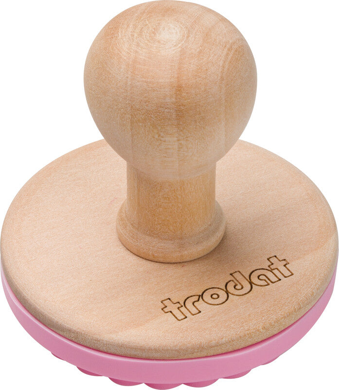 Trodat Keksstempel-Set – Motive: Herz, Schneeflocke, 'Home Made' – Holz/Edelstahl/Silikon – Ø 6 cm – 3-teilig