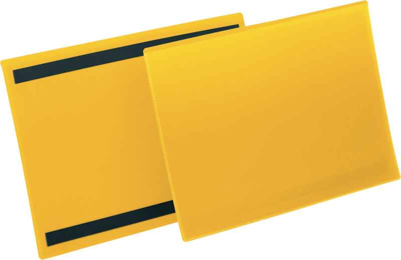 Durable Magnetclip – 210 × 297 mm, gelb, wiederablösbar, 50er-Pack