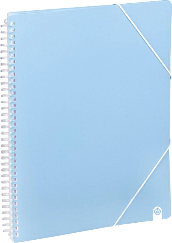 Carchivo Sichtbuch – 30 Sichttaschen, A4, austauschbar, Spiralbindung, mit Fronttasche, glatt, glänzend