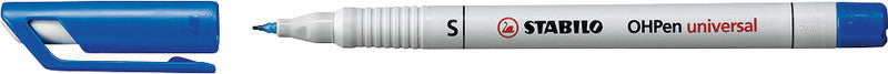 STABILO Non-Permanent-Marker OHPen – superfein 0,4 mm – blau – trocken abwischbar