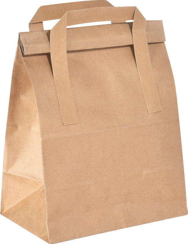 Duni BioPak Falttasche Papier – 3 l, 180 × 265 × 110 mm, braun, 500 Stück