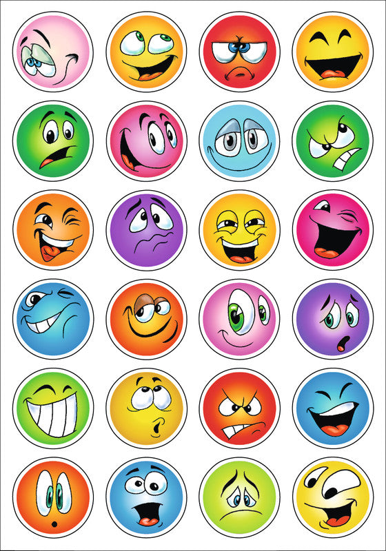 HERMA Schmucketiketten Belohnungssticker Smileys – 48 Stück – permanent – mehrfarbig