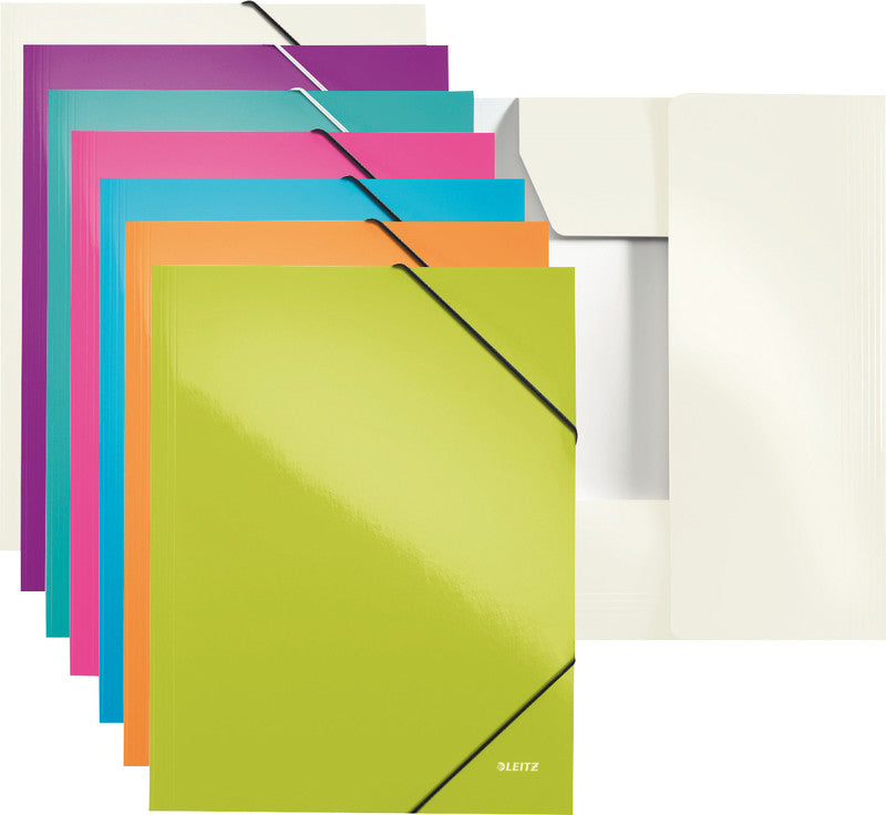 Leitz Sammelmappe für A4, Karton, Eisblau, mit Gummizug