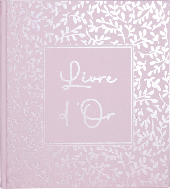 Exacompta Authentisches Gästebuch – 210 × 190 mm – 140 Seiten – gebunden, Kartoneinband, rosa
