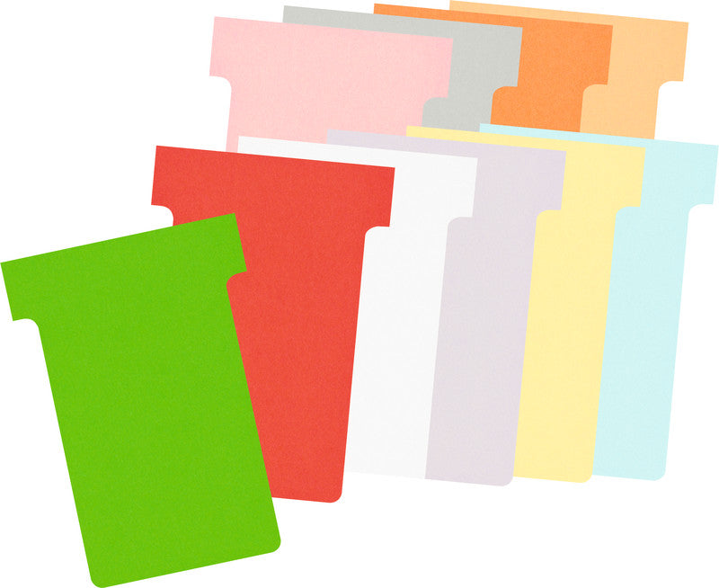 Nobo T-Karten für Planungstafeln, Karton 170 g/m², 15 × 60 mm, Gelb, 100 Stk.