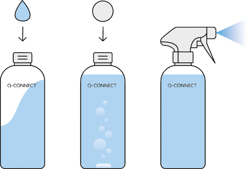 Q-Connect – Glasreiniger Tabs – 6 Tabs