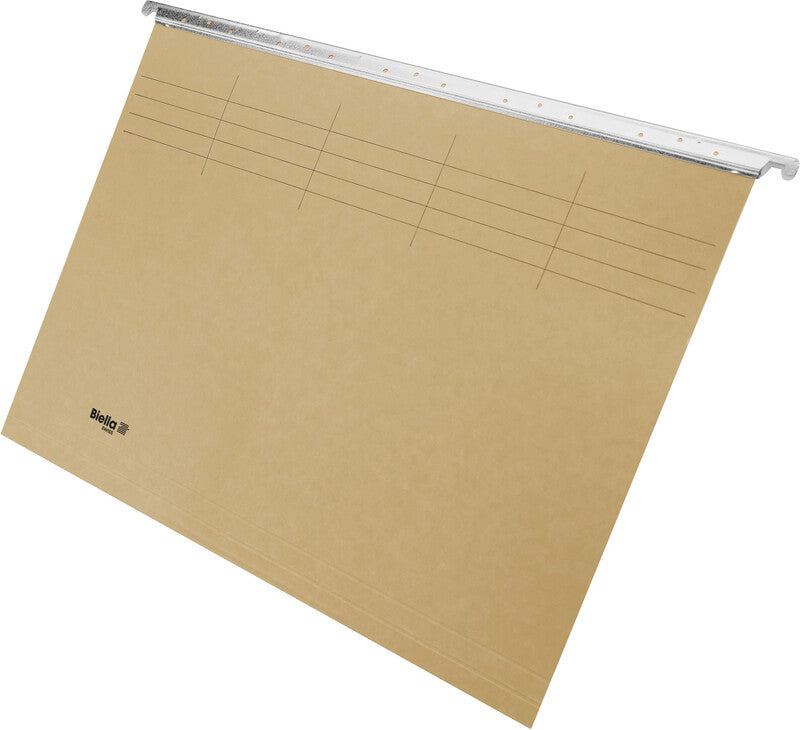 Biella Hängeordner für A4 – Karton, Olivgrün, 320 × 250 mm, mit Vordruck