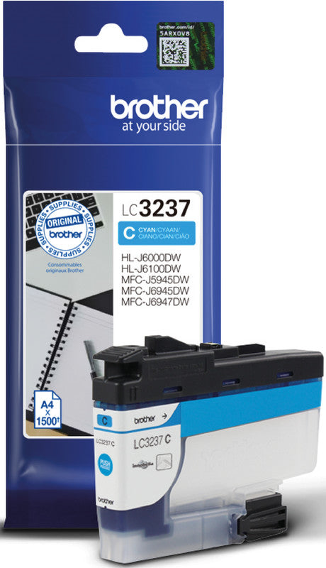 Brother Tintenpatrone, Cyan, 1'500 Seiten – für Inkjetdrucker/Multifunktionsgeräte