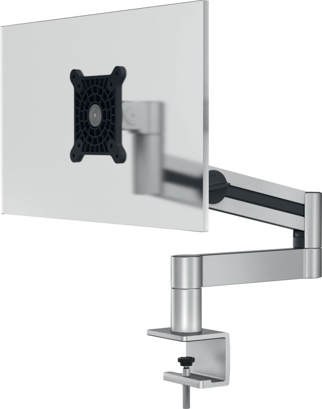 Durable Monitorarm, Tischklemme, bis 27", VESA 75 × 75/100 × 100 mm, 8 kg, silber