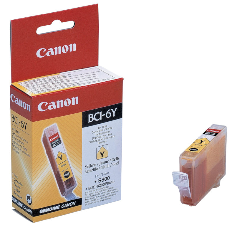 Canon Tintenpatrone BCI-6Y, Gelb, 210 Seiten