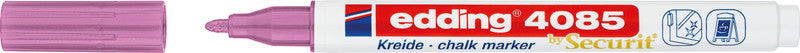 Edding Kreidemarker 4085 – Rund, 1–2 mm – Pink Metallic