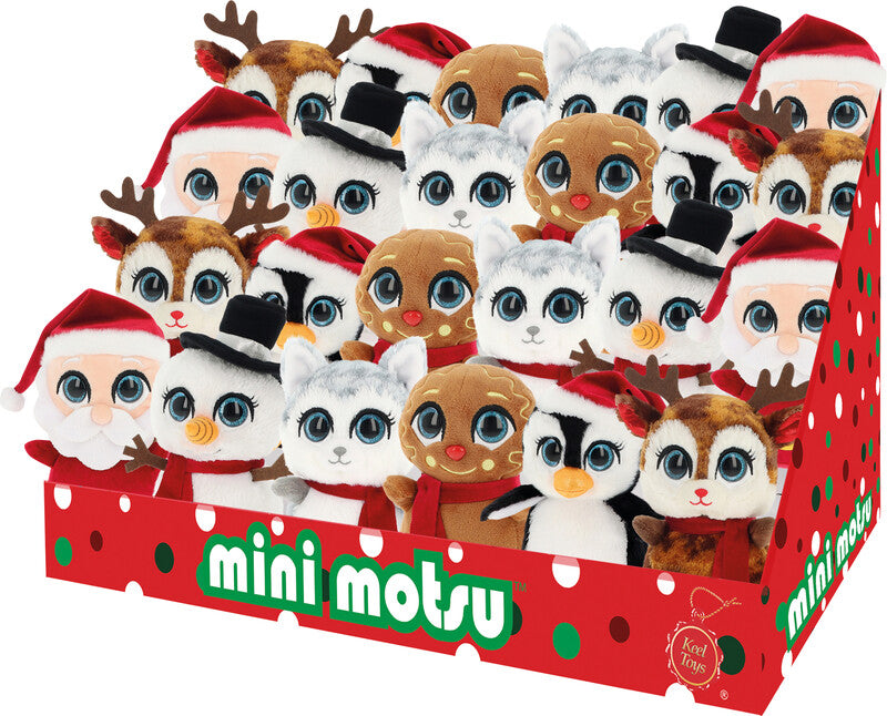 Keel Toys Mini-Motsu X-Mas Plüschtier Weihnachtsmotive, sortiert – Ø 10 cm